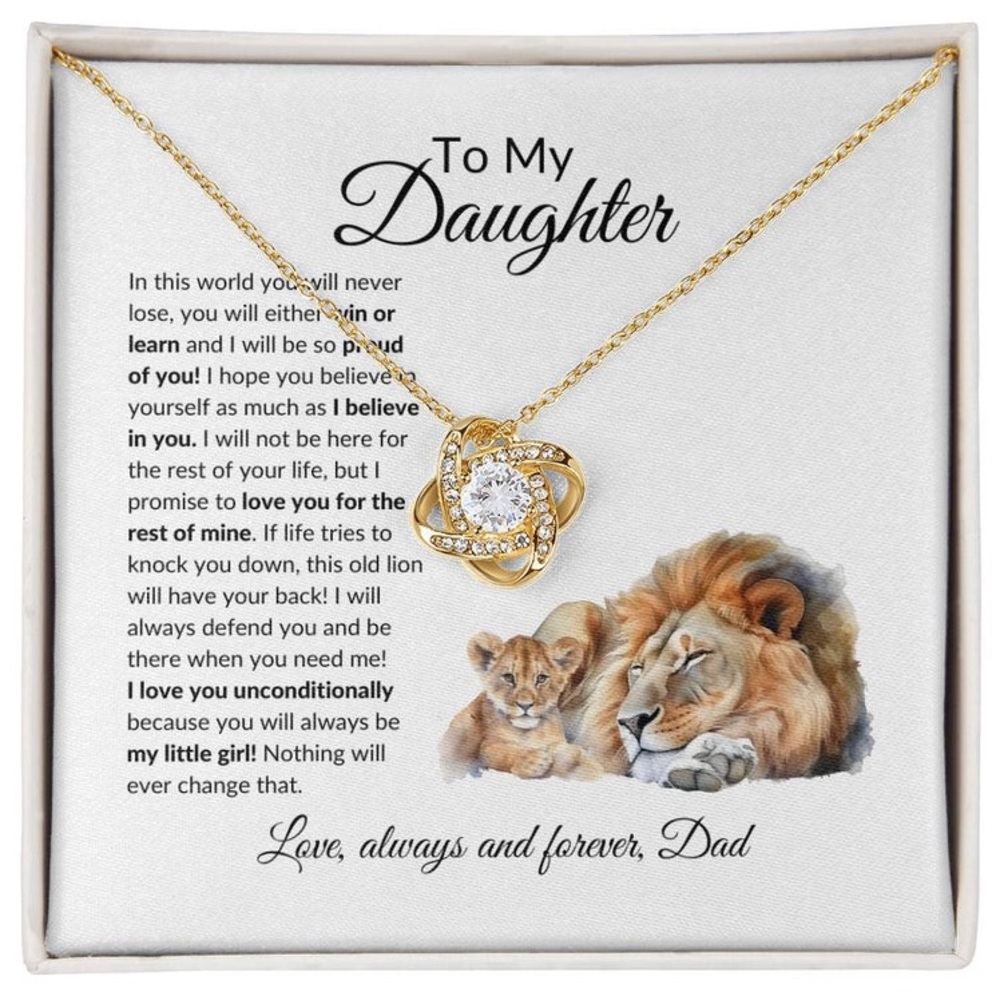 TO MY DAUGHTER LOVE, DAD NECKLACE, GIFT FOR DAUGHTER FROM DAD GRADUATION GIFT
